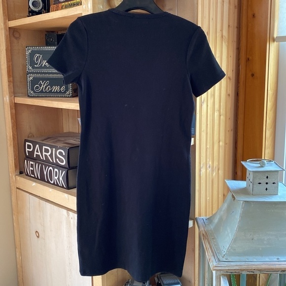 NWT Wilfred Free Woman’s Black Yumi Shirt Dress Size Medium - Picture 3 of 6